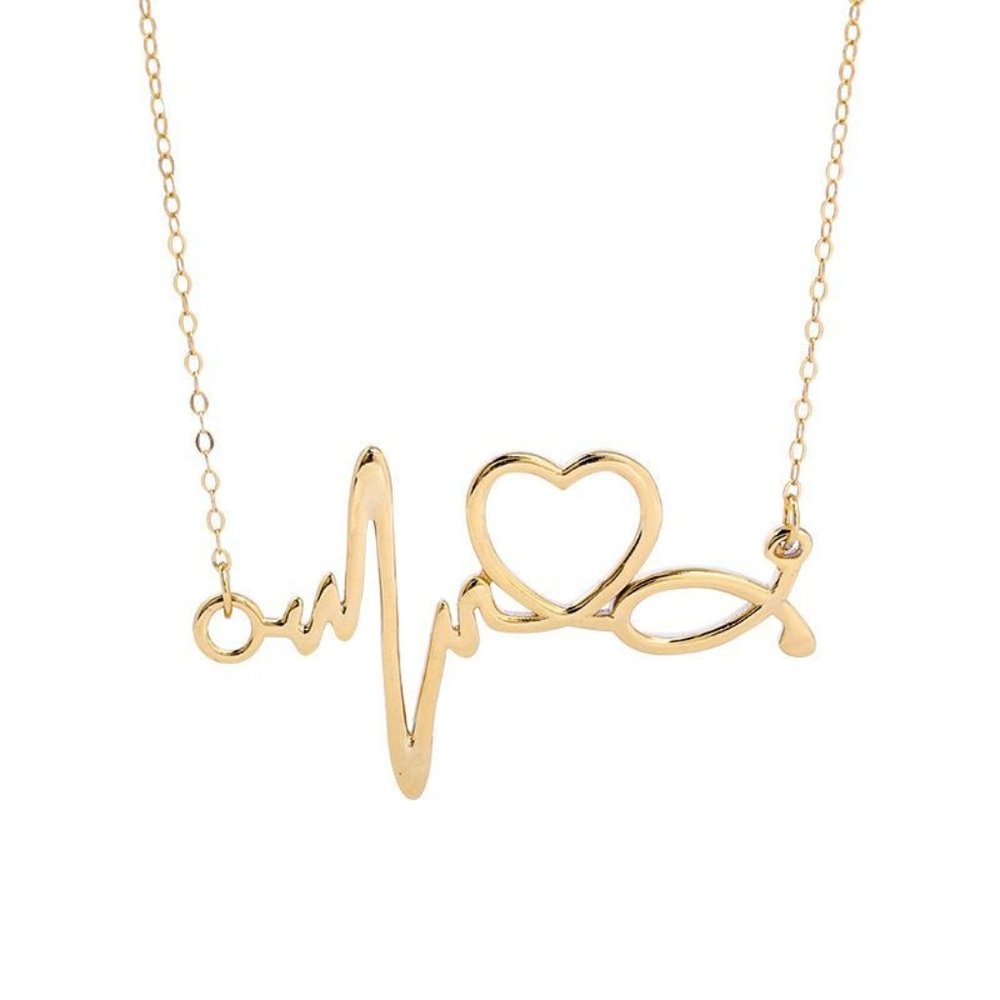 Heart Electrocardiogram 925 Silver Necklace. Soon
